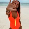 One Piece Swimsuit Women Swimwear latest New Solid Black Zip Bodysuit Monokini Sexy Backless Thong Brazilian Beach Bathing Suit XL