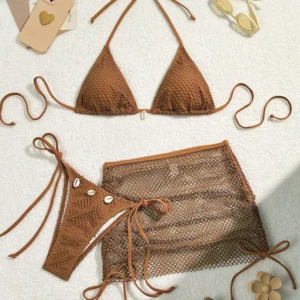 New Sexy Bikinis Female Swimsuits Women Three-Piece Swimwear Beach Swimming Wear Bathing Suits Brazilian Bikini Set Pool Bather
